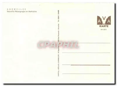 Ahrweiler — Piękna grupa budynków na rynku — Ahratal-Verlag Ahrweiler — Rewers