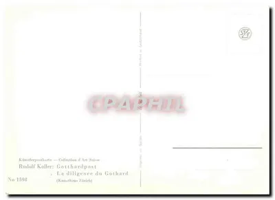 La diligencia del Gothard — Rudolf Koller — No 1598 — Reverso