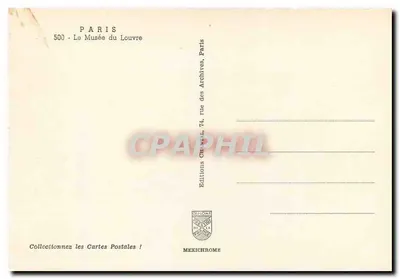 O Museu do Louvre — Paris — Éditions Diplomate — Verso