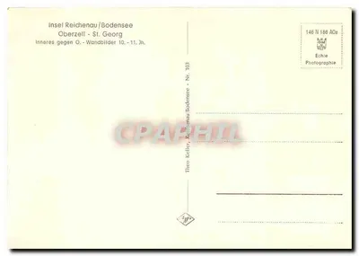 Interior da Igreja de São Jorge — Ilha de Reichenau/Bodensee — Theo Koller, N° 103 — Verso