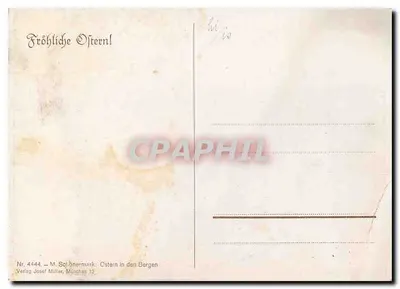 Wielkanoc w górach — M. Seibnermark — Wydawnictwo Josef Müller, München 13 — Rewers