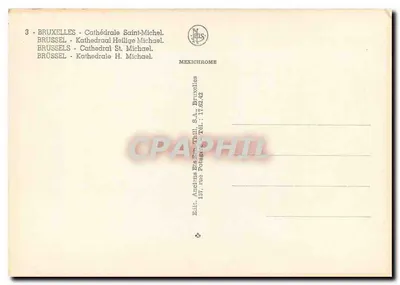 Bruxelas — Catedral de São Miguel — editor Mexichrome, n°3 — Verso