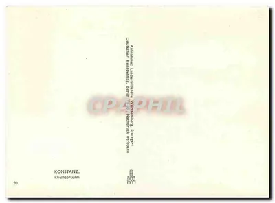 Konstanz — Rheintorturm — editor: Landesbildstelle Württemberg, Berlin — Verso