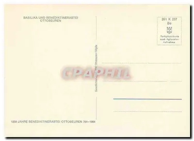 Bazylika i benedyktynski klasztor w Ottobeuren — 1200 lat 764-1964 — Rewers