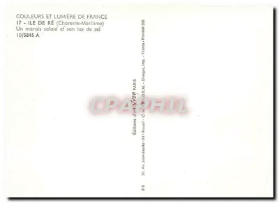 Eiland Ré — Zoutmars en zijn zoutberg — Edities d'art Yvon — Achterkant