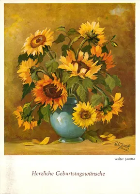 Bouquet de girassóis — Walter Janotta — Edição Körsch, Münihen