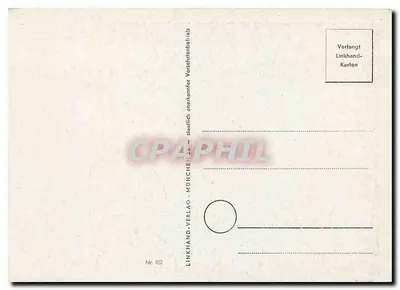 Criança anjo em uma flor — Natal — Linkhand-Verlag, München, n° 102 — Verso