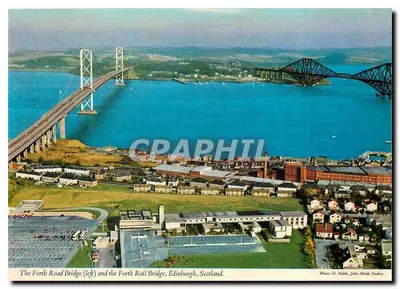 Os dois pontes de Forth em Edimburgo — Editor John Hinde Studios, n° 2SC 151