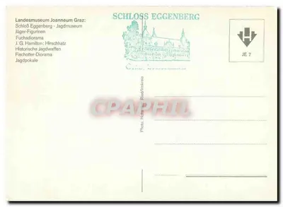 Schloß Eggenberg - Museu de Caça — Museu Landesmuseum Joanneum Graz, JE 7 — Verso