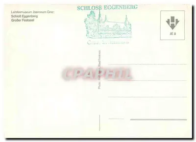 Schloss Eggenberg — Grande Salão de Festa — Landesmuseum Joanneum Graz, série JE 8 — Verso