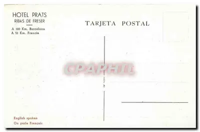 Hotel-Restaurante Prats — Ribas de Freser (Gérone) — Verso