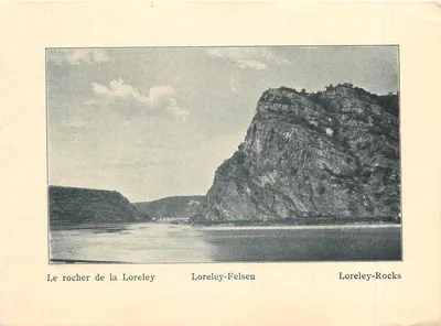 O rochedo da Lorelei — Loreley-Felsen — Loreley-Rocks