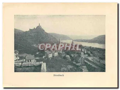 Boppard — widok panoramiczny na rzekę Ren — wydawca BAC, nr serii 1840 — Rewers