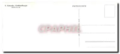 S. Gottardo - Gotthardhospiz — 2112 m. n.p. — FOTOSCOPE, Alpino — Rewers