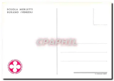 Scuola Merletti di Burano — szkoła szewsko-brodzona — wydawca Tip. Commerciale-Venezia — Rewers