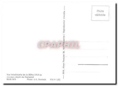 BDHe 4/4 6 — nowy depozyt w Stansstad — BVA Aloys Fauquez — Rewers
