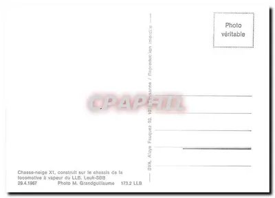 Szybkowóz X1 — zbudowany na podwoziu lokomotywy parowej LLB — BVA Aloys Fauquez — Rewers