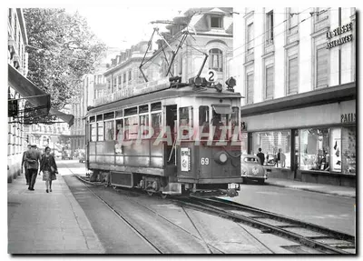 Tramwaj nr 69 w Lausannie — linia 2 — wydawca BVA, seria 162.3 CGTE