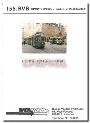Tramways baloises / Basler Strassenbahnen — 155.BVB — Foto J.-L. Rochaix