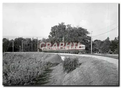 Pociąg do Bière, w Morges, obok mostu nad autostradą — Foto J.C. de Jongh — BVA, Aloys Fauquez — 150.2 BAM
