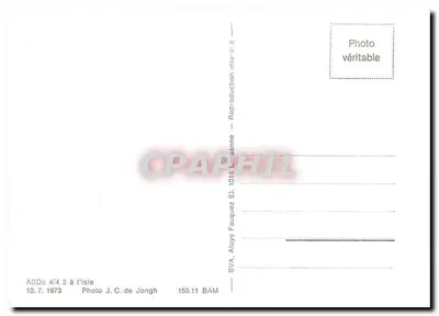 Estação Ferroviária de L'Isle-Mont-la-Ville — trem movido por eletricidade — editor BVA, n° 150.11 — Verso