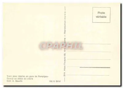 Pampigny-Sévery — Estação — Editor Aloys Fauquez, n° 150.10 BAM — Verso