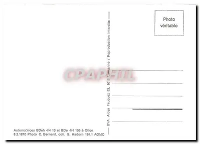 Automotry BDeh 4/4 13 i BDe 4/4 106 w Ollon — BVA, Lausanne — Rewers
