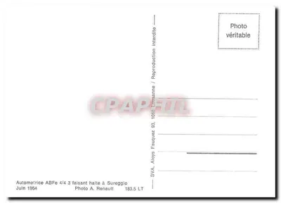 Automotrice ABFe 4/4 nr 3 — przystanek w Sureggio — BVA, Aloys Fauquez — 183.5 LT — Rewers
