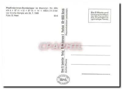 Trem de tração elétrica — estação de Dongio — Ernst & Leuwyler, Zurique — Verso