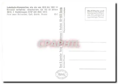 Sensetal — Lokalbahn-Komposition 1911 — Ernst B. Leutwiler Verlag — Rewers