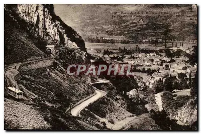 Rodovia de Caumont a Pierrefitte — Vista do Pian de la Route — Bloc Frères, editores, Bordighera