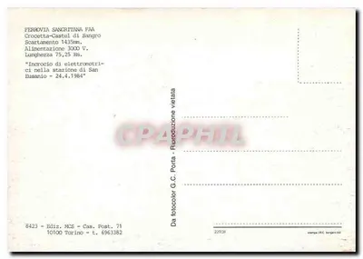 Estação de San Eusanio — Crocetta-Castel di Sangro — Ferrovia Sangritana F.A.A. — Verso