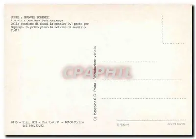 Tramwaj w Turynie — Stacja Sassi — Wydawca MCS, seria Tranvie Torinesi — Rewers