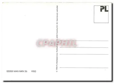 मैन डीजल बस - जर्मन फेडरल पोस्ट - संख्या 03008 — पीछे