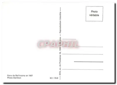 Stazione di Bellinzona — treno elettrico — Foto Oerlikon — Verso