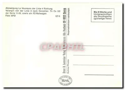 Le Vauseyon — Wyjście do Valangin — Drell Füssli — Rewers