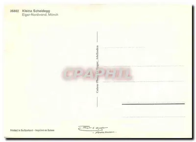 Kleine Scheidegg — widok na Eiger-Nordwand, Mönch — Thor & Gyger, Adelboden — Rewers