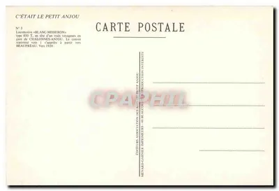 Chalonnes (M.-et-L.) - Stacja Anjou — Wydawca Garnier, n° 316 — Rewers