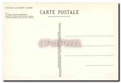 Coron (M.-el-L.) — Przyjazd pociągu z Saumuru — L.V. phot. — Rewers