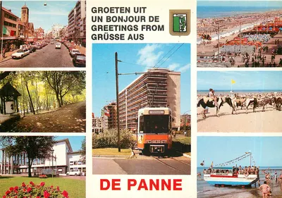 De Panne — vista panorâmica e cenas locais — editor AVM, n° D.76