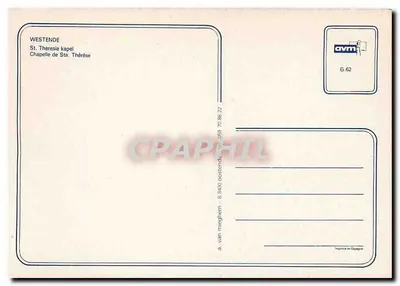 Westende — Kaplica św. Teresy — AVM G.62 — Rewers