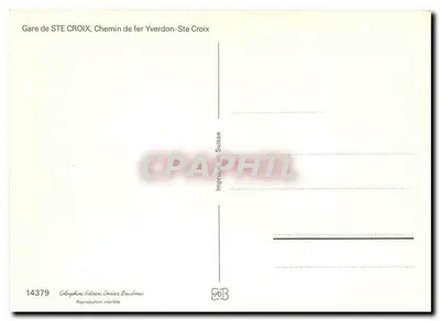 Stacja Ste-Croix — Kolej Yverdon-Ste Croix — Wydawnictwo Deniax, Baulemes — Rewers