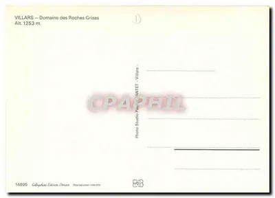 Villars — Domaine des Roches Grises — Edition Desaz — Back