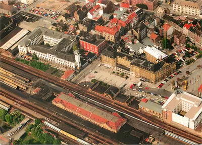 Erfurt — Estação Principal e Praça Willy-Brandt — Foto-Flug, KS 106