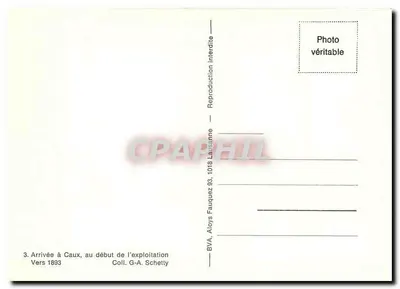 Przyjazd do Caux — początek eksploatacji — BVA, Aloys Fauquez, 1018 Lausanne — Rewers
