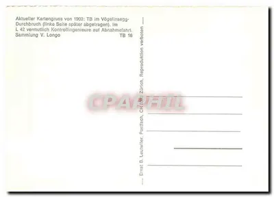 Otwarcie linii Uhallenspeicher-Froga — Frogsen, 9 lipca 1903 — Ernst B. Leutwiler, Zurych — Rewers