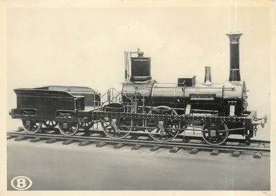 Locomotiva « L'Éléphant » — 1835 — Erm. Thill, Bruxelas