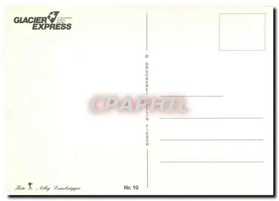 Expresso do Glaciar — Zermatt – Brig – Andermatt – Disentis/M. – Davos — n° 10 — Verso