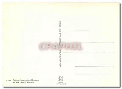 Zurych — widok panoramiczny — Verlag Beringer & Pampaluchi AG — Rewers