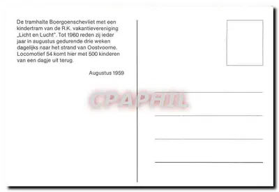 Tramwaj Boergeroenschveil — stacja wakacyjna dla dzieci — Rewers